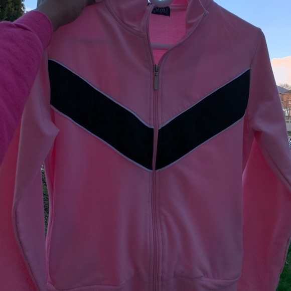 pink sporty zip up - Picture 1 of 3